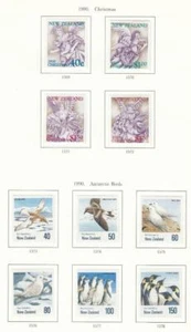 NUEVA ZELANDA # 1004-1013 VF-MH 1990 NAVIDAD/AVES ANTÁRTICAS GATO VALOR $14 - Imagen 1 de 1