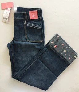 NWT Gymboree Rising Star Sz 9 Rhinestone Gem Cuff Jeans - Picture 1 of 1