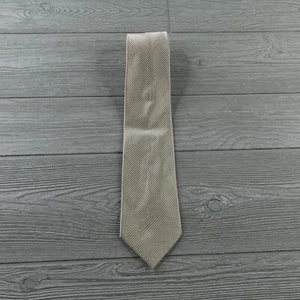 Charvet Place Vendome Gold Silver Tie 2 Tone Weave Striped Silk Made in France - Picture 1 of 9
