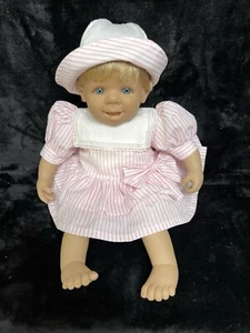 Carmon Gonzalez Made In Spain 10/1/1994 Collectible Girl Baby Doll 17"Rare CUTE - Picture 1 of 22