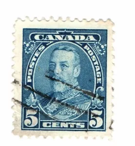 CANADA #221 1935 5c KING GEORGE VI Used Stamp - Picture 1 of 1