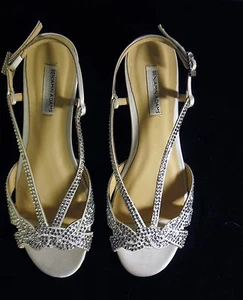 NWD Benjamin Adams London Cara Ivory Duchesse 7.5 M Dressy Bridal $270 Reduced ! - Picture 1 of 7