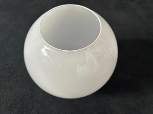 Pantalla de lámpara pantalla de vidrio bola de vidrio blanca D 15 cm abertura aprox. 7 cm brillante - Imagen 1 de 4