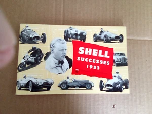 SALES BROCHURE - SHELL SUCCESSES 1953 BOOKLET JAGUAR COOPER MG FORD SUNBE... - Picture 1 of 6