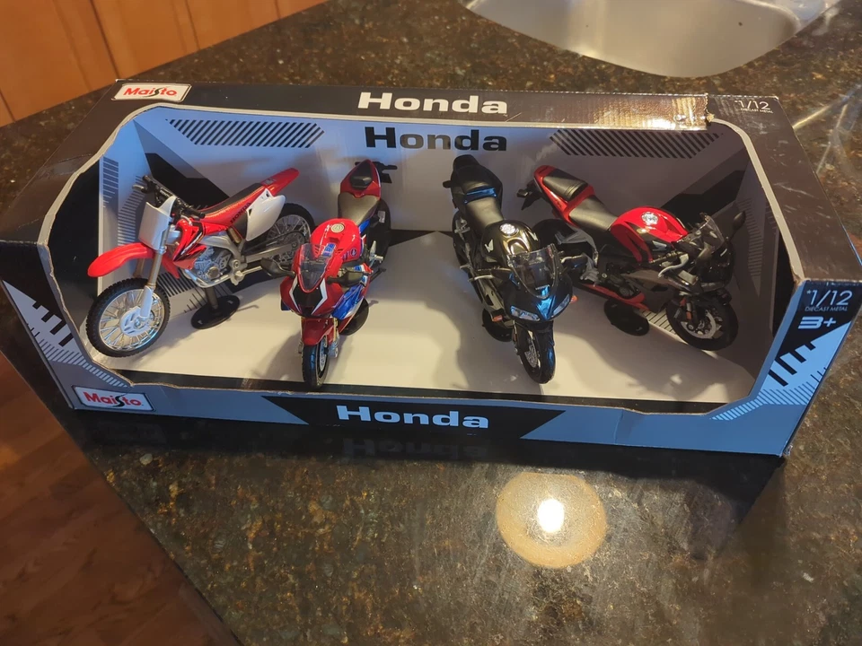 Maisto 1 12 Official Honda Diecast Motorcycles 4 Pack CBR CRF 1000 450r 800rr