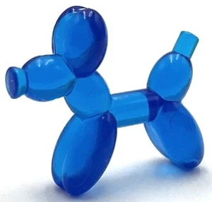 Lego New Trans-Dark Blue Minifigure Utensil Balloon Dog Part - Picture 1 of 1