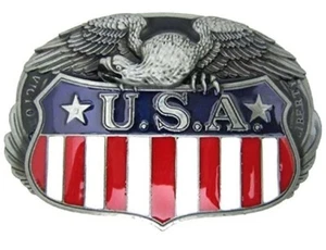 USA Belt Buckle Metal BU16 - Picture 1 of 1