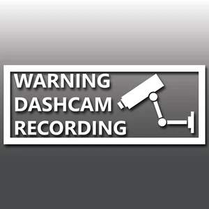 Adesivo decalcomania vinile paraurti finestra auto furgone camion dashcam avviso registrazione - Foto 1 di 3