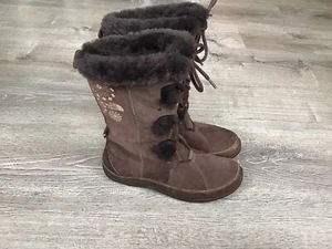 The North Face Womens Size 10 Boots Brown Primaloft Winter Snow Boot 620179 - Picture 1 of 18