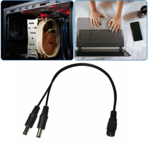 5.5x2.1mm Power Cable Y Splitter 1 to 2 Way Cable for Security Camera LED Light - Picture 1 of 10