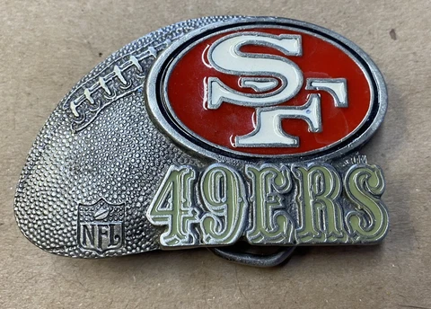 Vintage NFL San Francisco 49ers Metal Belt Buckle 1994 NFLP Team NFL (Pre-Owned) Cover