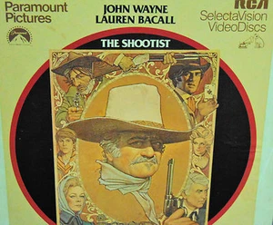 The Shootist John Wayne Lauren Bacall RCA SelectaVision Video Disc - Picture 1 of 2