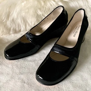 Taryn Rose Made in Italy $395 Balck Patent Leather Pumps 36 - Picture 1 of 7