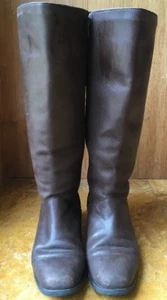 Regence leather mid calf boots, Brown, 7.5 B - Picture 1 of 1