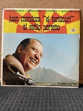 JUAN MENDOZA “ El Tariacuri” Al Estilo Norteno/ Musart Vinyl Lp/ Latin/ Bolero