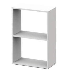 Estanteria cubo de 2 huecos para almacenaje acabado en blanco 75 x 50 x 24,5 cm - Imagen 1 de 4