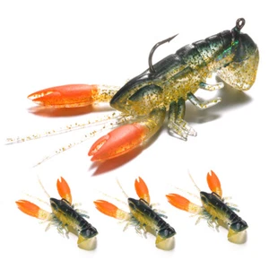 Señuelo de pesca suave Lixada 8 cm / 14 g cebo de cangrejo camarón langosta garra artificial - Imagen 1 de 12
