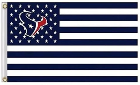 Houston Texans  Americana Logo Flag 3x5- With Grommets Football NFL Cover