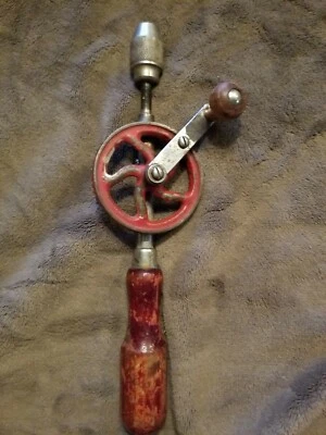 Taladro de manivela antiguo Mohawk SHELBURNE de colección Foto 1 de 3