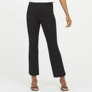 SPANX Jeans Donna Piccolo Cropped Elasticizzato Piccolo Nero Svasato - Foto 1 di 10
