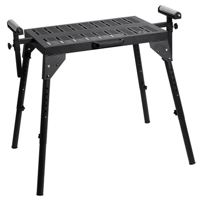 SGOLAN Folding Miter Saw Stand with Rollers,8 Levels Adjustable 300lbs Power Tool Stand