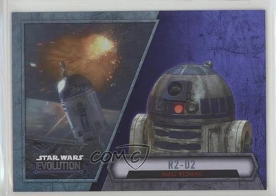 2016 Topps Star Wars Evolution Purple Lightsaber R2-D2 Naboo Mechanic #75 z7j - Image 1 of 3
