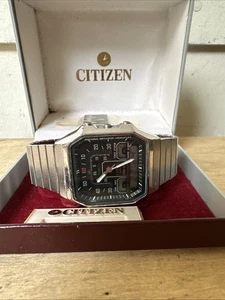 Reloj Pulsera Citizen Digi Ana Años 80 Cronógrafo Esfera 'ROBOT' FUNCIONA + Estuche Original - Imagen 1 de 24