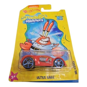 Bob Esponja Pantalones Cuadrados Ultra Rage Mr. Krabs Nickelodeon Hot Wheels 6/6 (Rojo) - Imagen 1 de 3