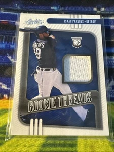 2021 Absolute Rookie Threads Isaac Paredes RC #RT-IP Detroit Tigers Relic Insert - Picture 1 of 2