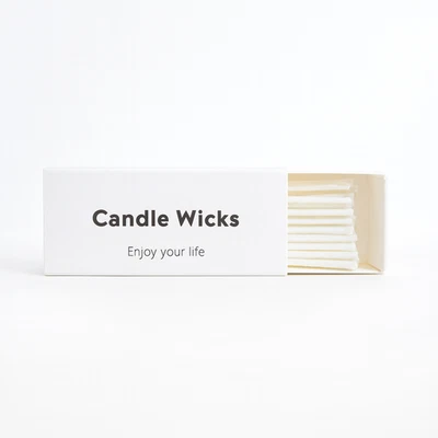 30 Kerzendochte Baumwolle rußfrei 120h Brenndauer 6cm Kerzensand Nachfüllen - Bild 1 von 4