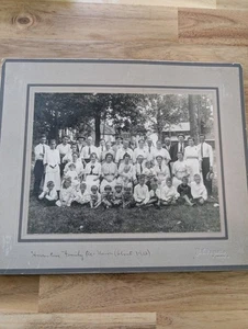 Antique 1912 Family Reunion Old Photograph Image Antique Picture Portrait Fancy - Picture 1 of 5