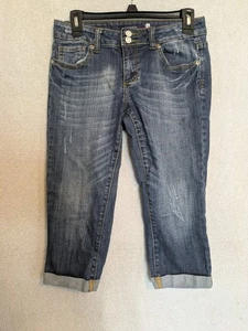 VIGOSS-Capri jeans blu invecchiato con polsini tg 3 - Foto 1 di 4
