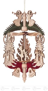 Baumschmuck W�rmespiel Weihnachten "Engel" Engel mit Tannenbaum/Bescherung - Picture 1 of 1