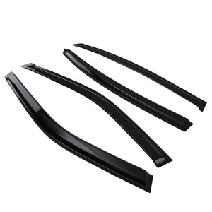 Black Window Visors Rain Guards for Nissan Maxima 2016-2023 Outside Mount 4pcs - Picture 1 of 11