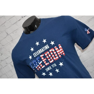 Camisa de Gimnasio Under Armour Para Hombre Talla Mediana 4 de Julio EE. UU. América Azul Foto 1 de 4