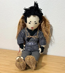 De colección Años 50 Willie Seiler Con Etiqueta Japonesa Asiática 20" Muñeca Arte Popular Japón Artista Tela - Imagen 1 de 9