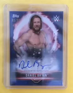 Daniel Bryan 2019 Topps WWE Road To Wrestlemania AUTHENTIC BLUE AUTO 32/50 - Bild 1 von 2