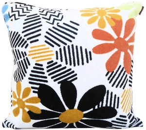 MISSONI HOME CUSHION COVER INDOOR OUTDOOR COTTON VELOUR 40x40cm ORALEE 603 - Picture 1 of 7
