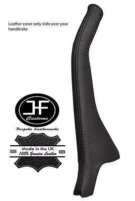 BLACK STITCHING LEATHER HANDBRAKE BOOT FITS MITSUBISHI MAGNA DIAMANTE 1999-2003 - Image 1 of 3