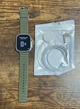 Apple Watch Ultra 49mm Titanium Case with Green Band Unlocked