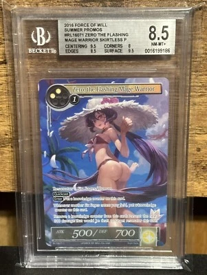 2016 Force of Will Zero, the Flashing Warrior Mage Skirtless Promo BGS 8.5 - Image 1 of 2