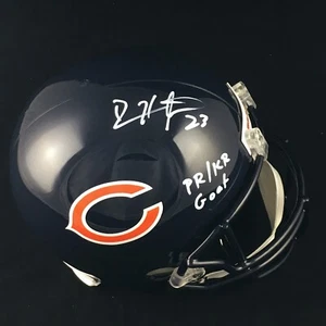Devin Hester Chicago Bears Signed White PR/KR Goat Full Size Rep Helmet JSA COA - Picture 1 of 2