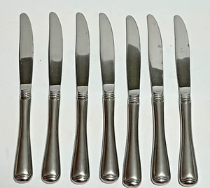 Gorham 18/8 Edelstahl Monet Frosted Muster 7-teiliges Set Tafelmesser 9 Zoll - Bild 1 von 3
