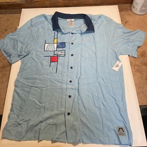 2021 Disney 50th Anniversary Contemporary Resort Monorail Camp Shirt Medium NWOT - Picture 1 of 9