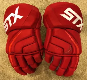 Frans Nielsen Signed Autographed Game Worn Gloves Detroit Red Wings. Photomatch - Picture 1 of 4