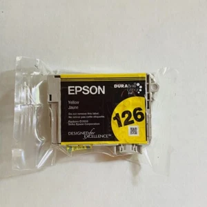 Epson 126 Yellow Ink Cartridge Genuine OEM - Picture 1 of 3