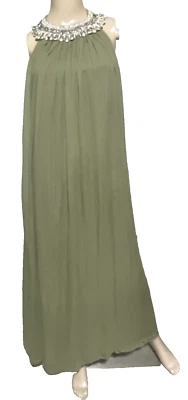 Vestido Largo Colección Monique Lhuillier Vintage Madreperla EE. UU. 6 8 Foto 1 de 4