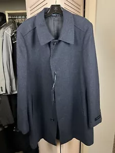 Giacca topcoat Tommy Hilfiger taglia 42R - AUTENTICA 100% - nuova con etichetta - blu fioritura - Foto 1 di 3
