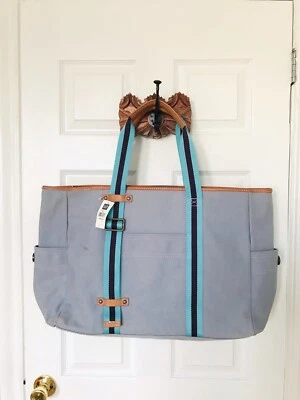 VTG 90s GAP 1969 Canvas Leather Tote Carry All Bag Handbag Shopper Tote NWT - Image 1 of 4