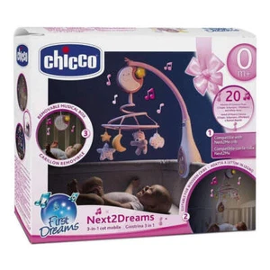 Chicco Next2Dreams Giostrina Carillon Culla/Lettino Rosa - Foto 1 di 1